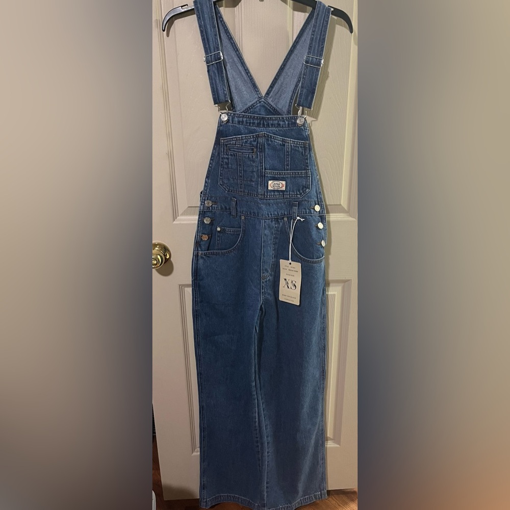 Lana Roux overalls, XS, wide leg, new with tags